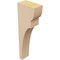 Ekena Millwork 2"W x 4"D x 12"H Thin Yorktown Rough Cedar Woodgrain TimberThane Corbel, Primed Tan CORUR02X04X12YORRCPR - alternate 4